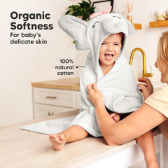 KeaBabies Ella machine-washable towel stays soft after many washes.