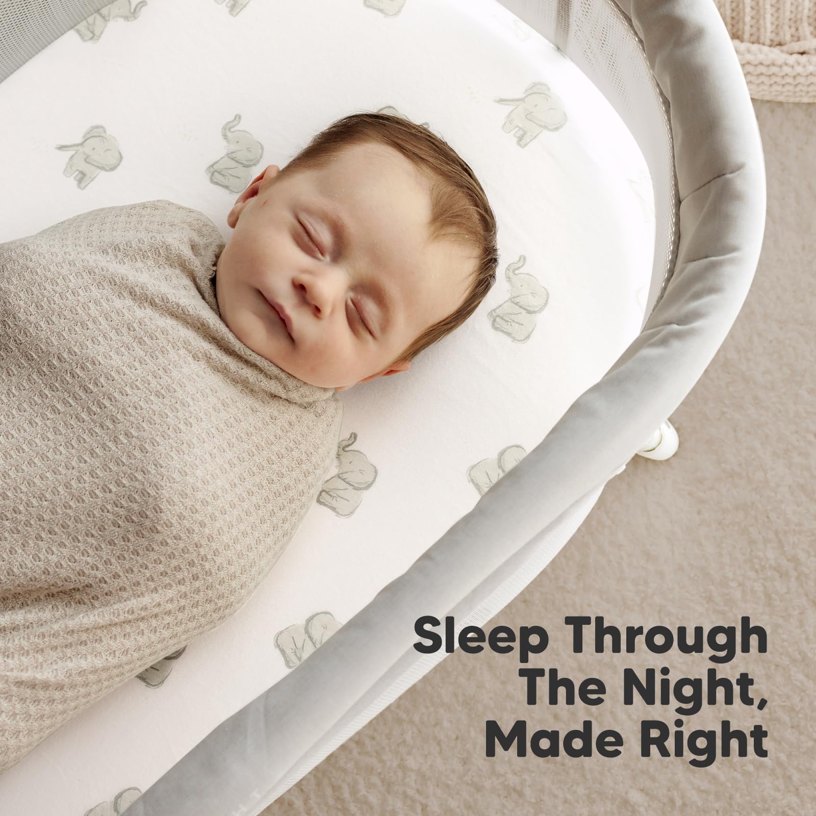 KeaBabies Elly durable machine-washable sheets endure frequent laundry.