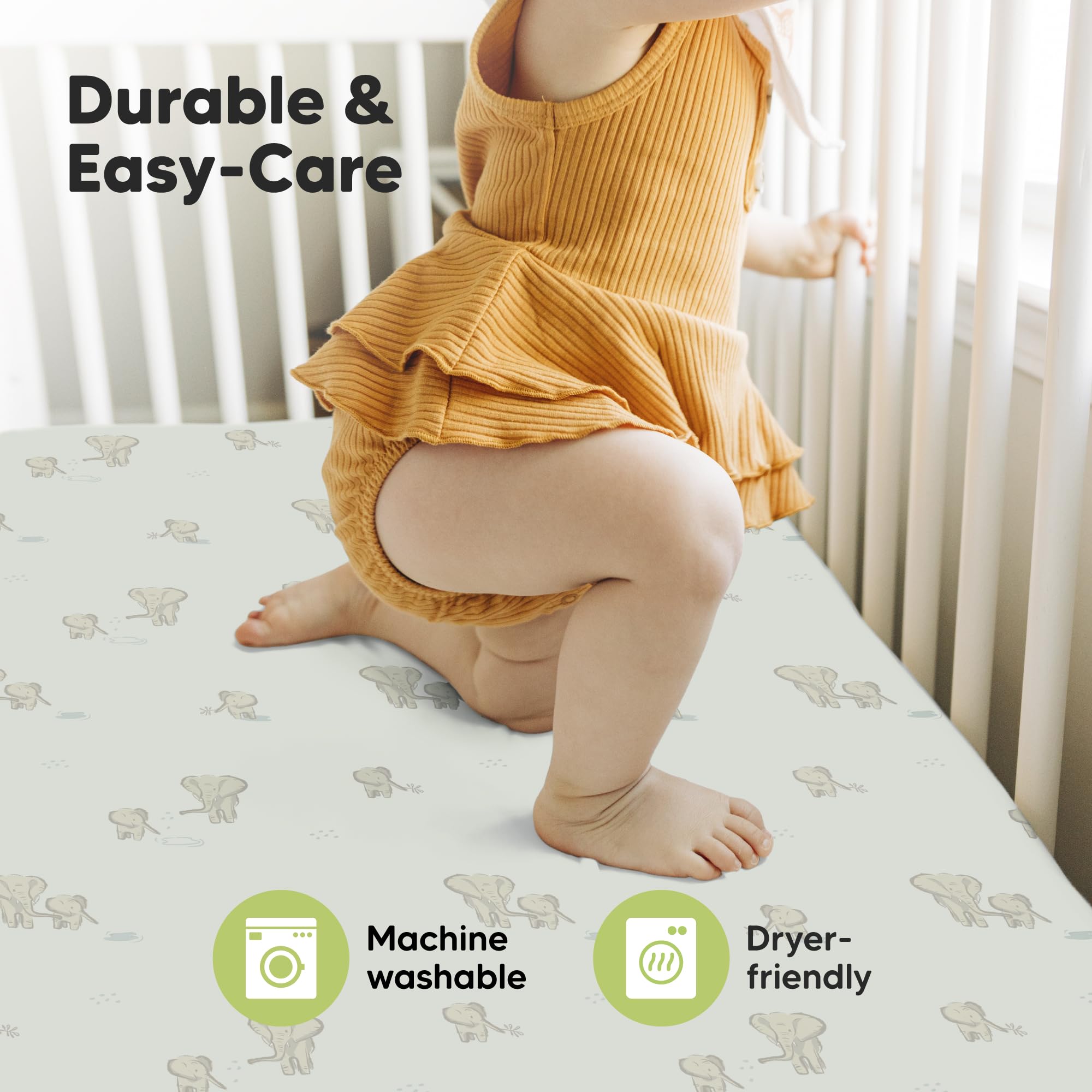 KeaBabies Elly neutral color suited for boys and girls.