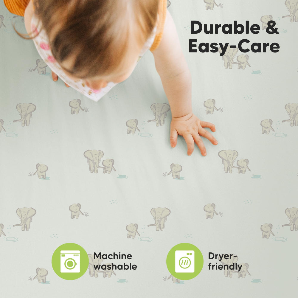 KeaBabies Elly neutral color suits boys, girls, and nursery decor.