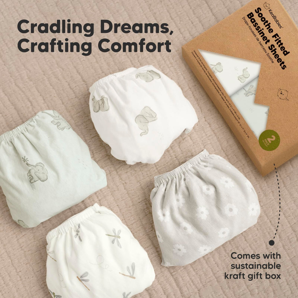KeaBabies Elly 2-pack packaging showcases value and organization.