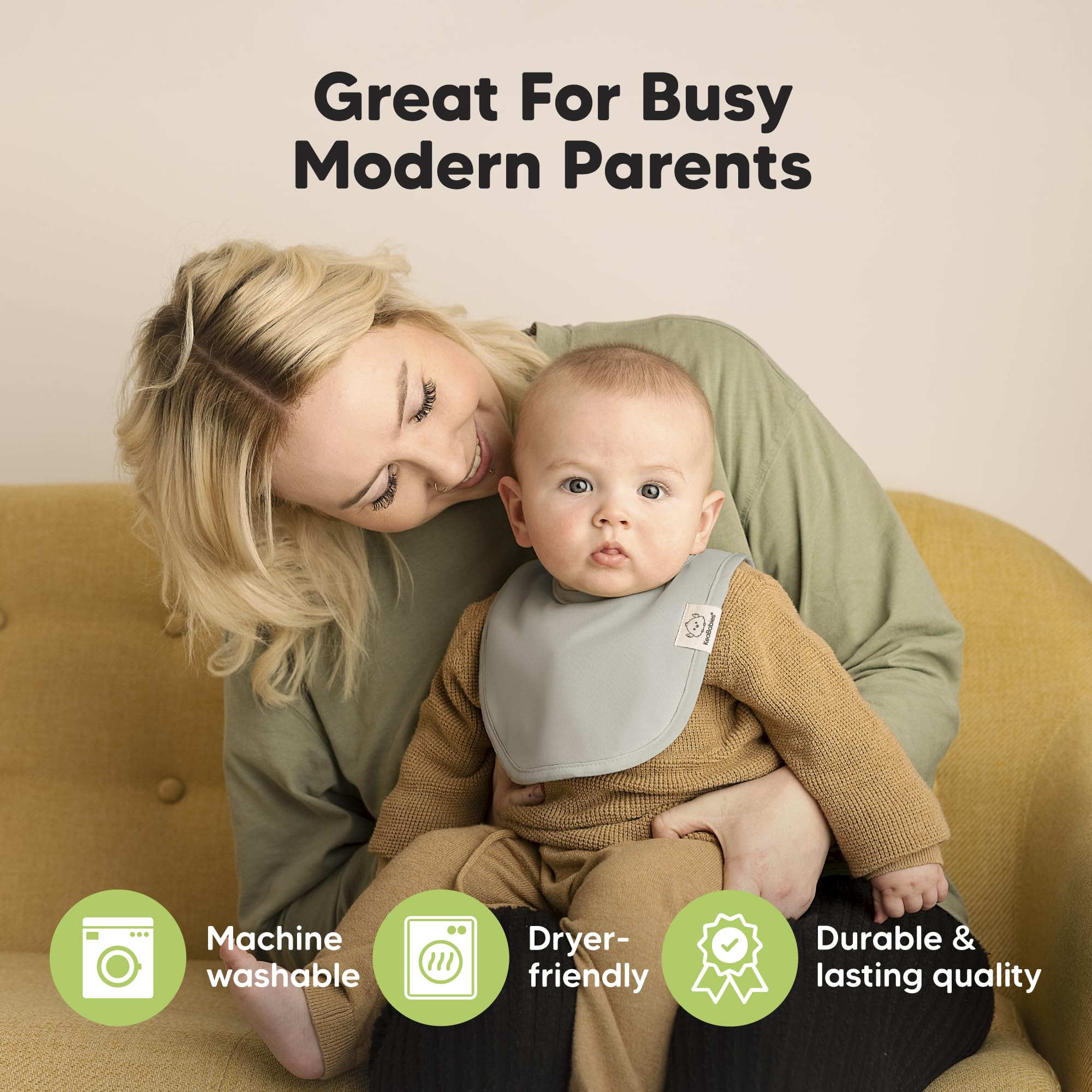 KeaBabies Embrace 8-Pack organic-cotton soft-seams emphasize skin-friendly construction