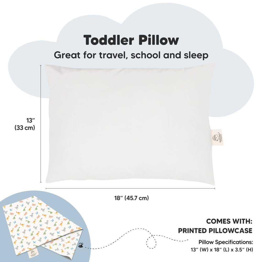 KeaBabies ergonomic neck-support pillow provides proper alignment for toddlers.
