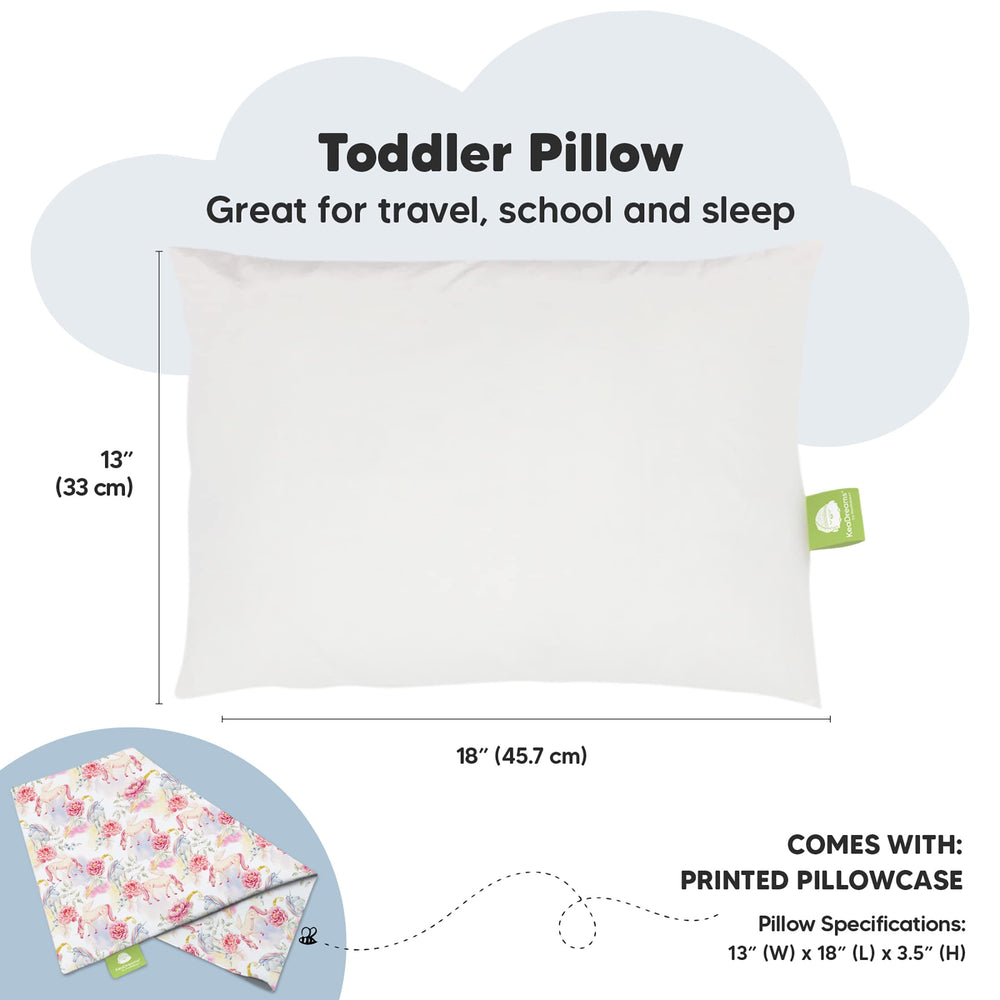 KeaBabies ergonomic neck support image shows proper alignment during toddler sleep.