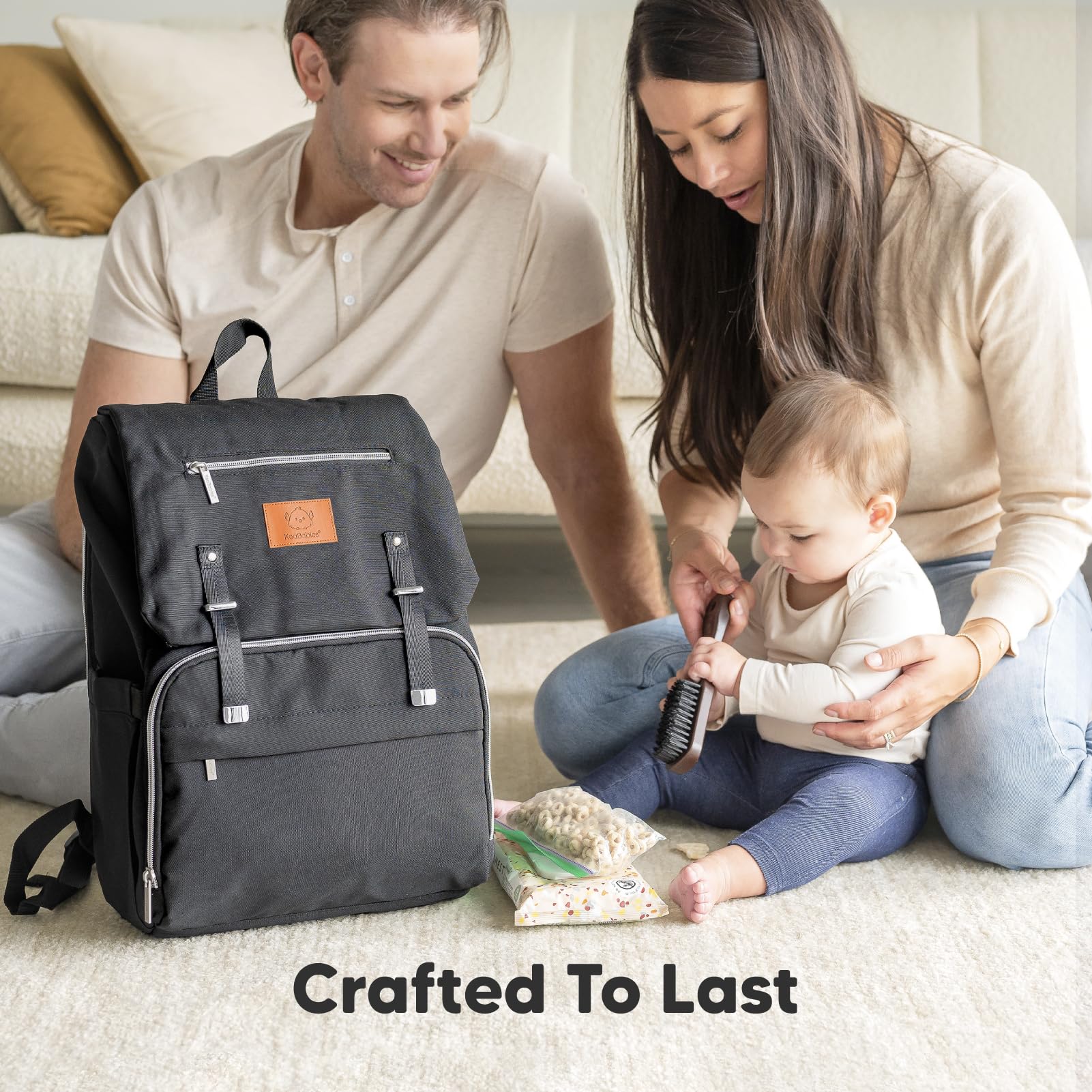 KeaBabies Explorer bag durable travel bag built to withstand daily family life.