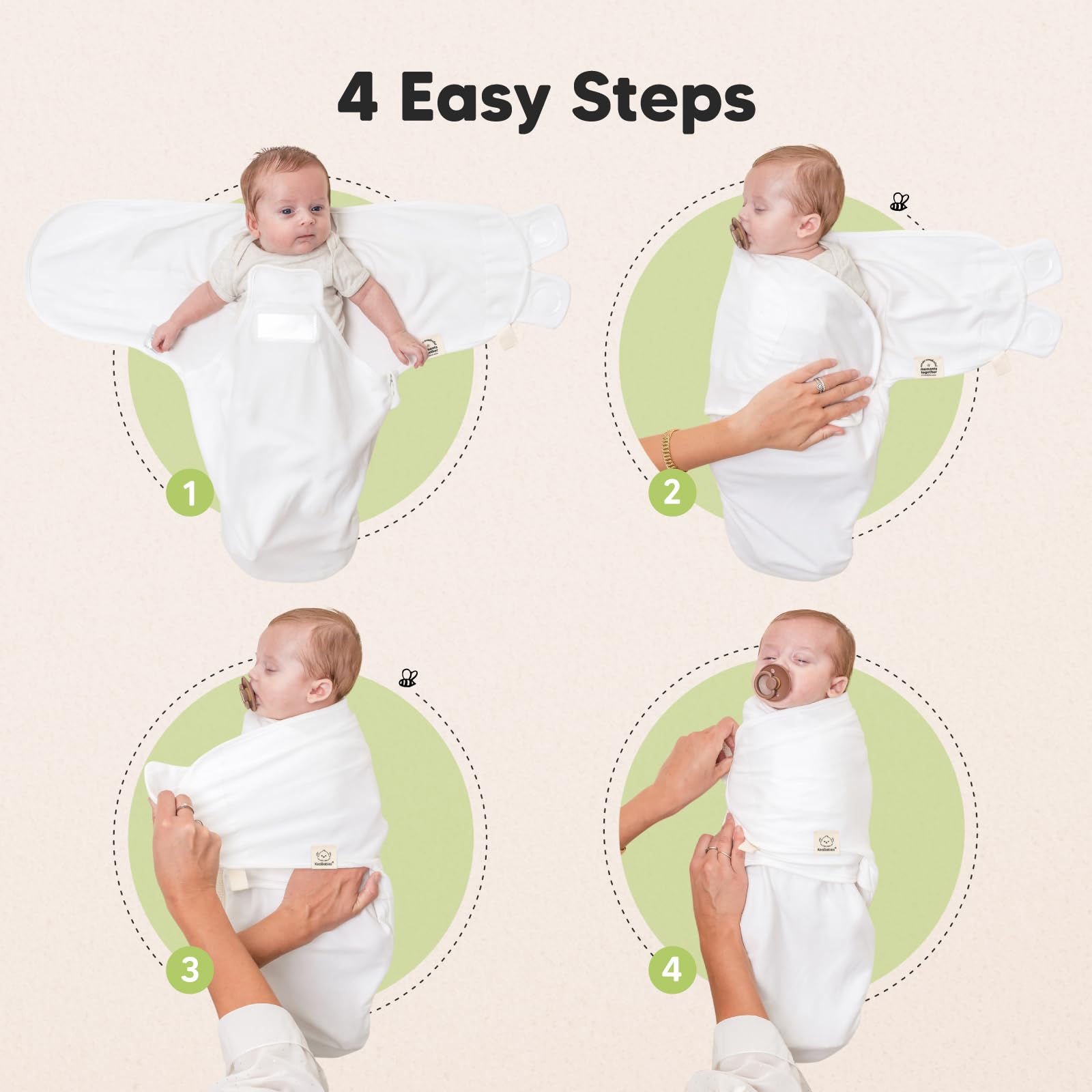 KeaBabies FabTech 2-way stretch knit close-up signaling durability
