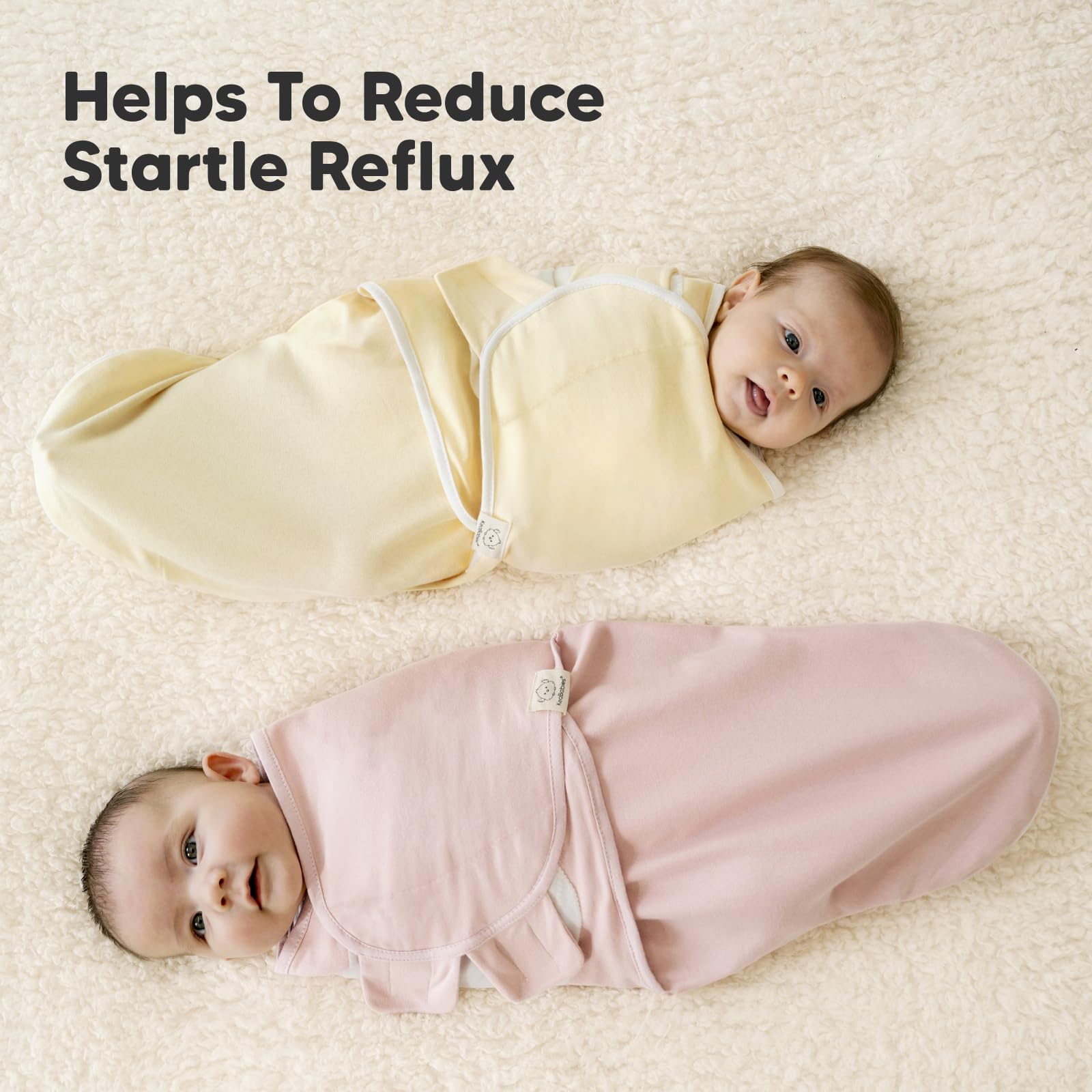 KeaBabies FabTech 2-way stretch knit ensures durable, snug wear.