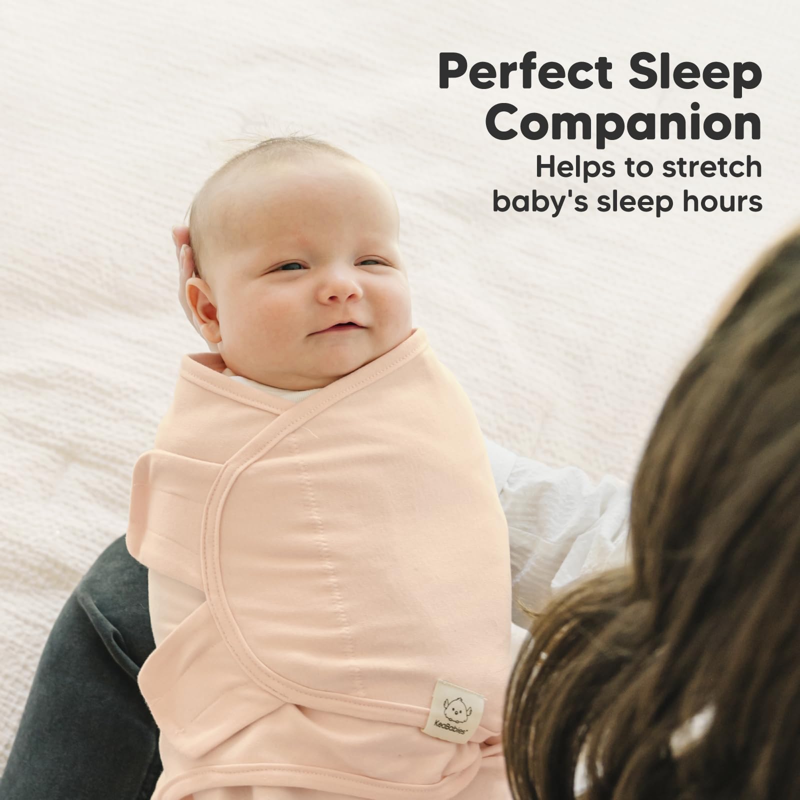 KeaBabies FabTech knit—durable, machine-washable swaddle.
