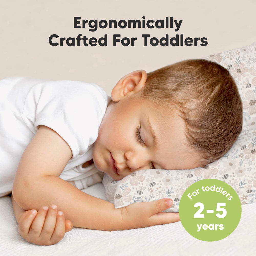 KeaBabies Flora Vale pillowcase close-up showing organic cotton softness and breathable texture