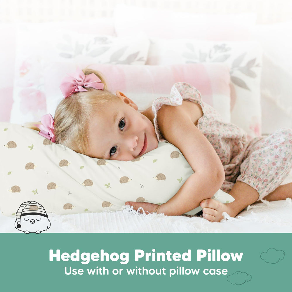 KeaBabies pillow fluff restores after washing for long-lasting comfort.