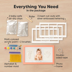 KeaBabies footprint frame close-up, perfect for tiny foot memories