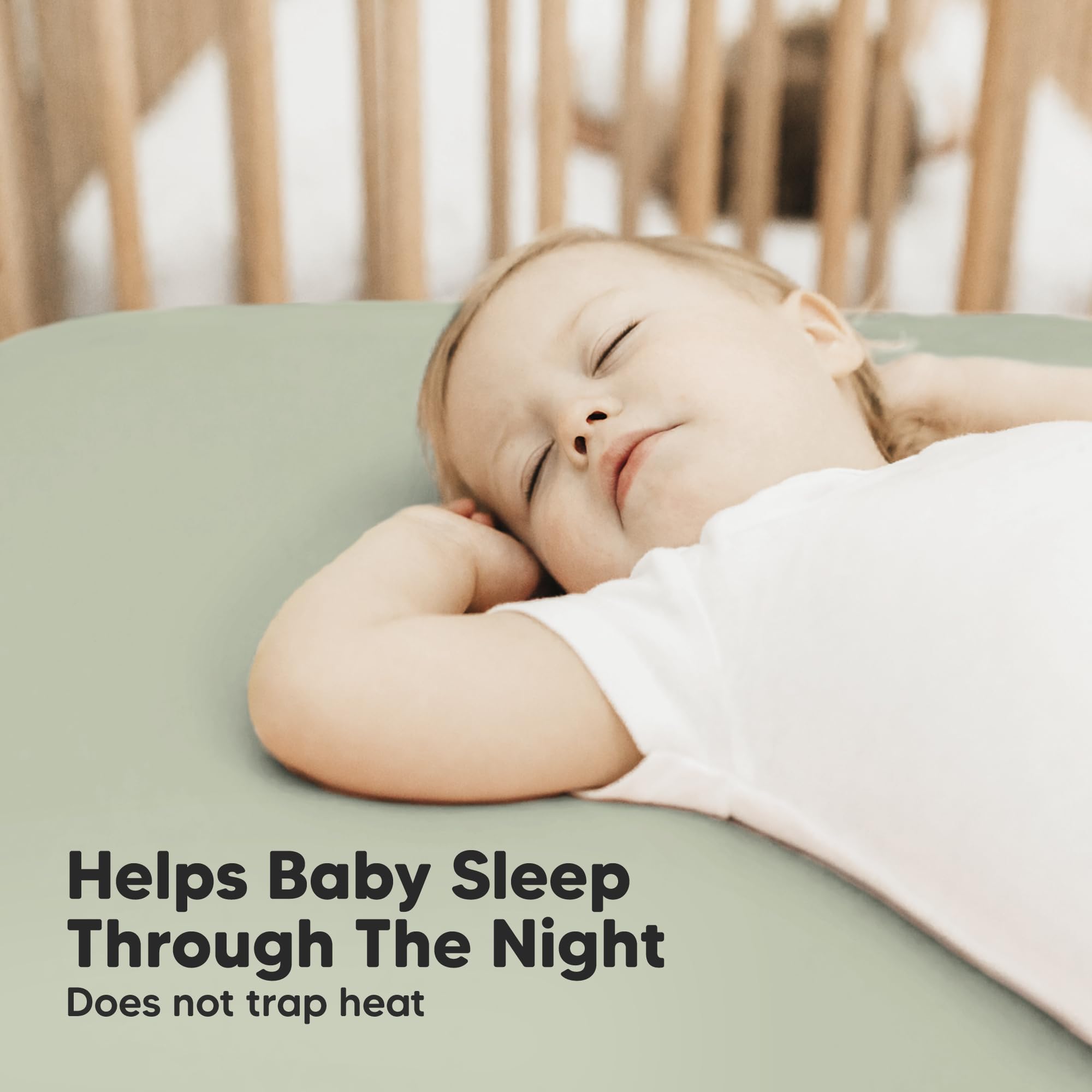 KeaBabies Foxtrot bamboo viscose close-up highlights soft, breathable fabric
