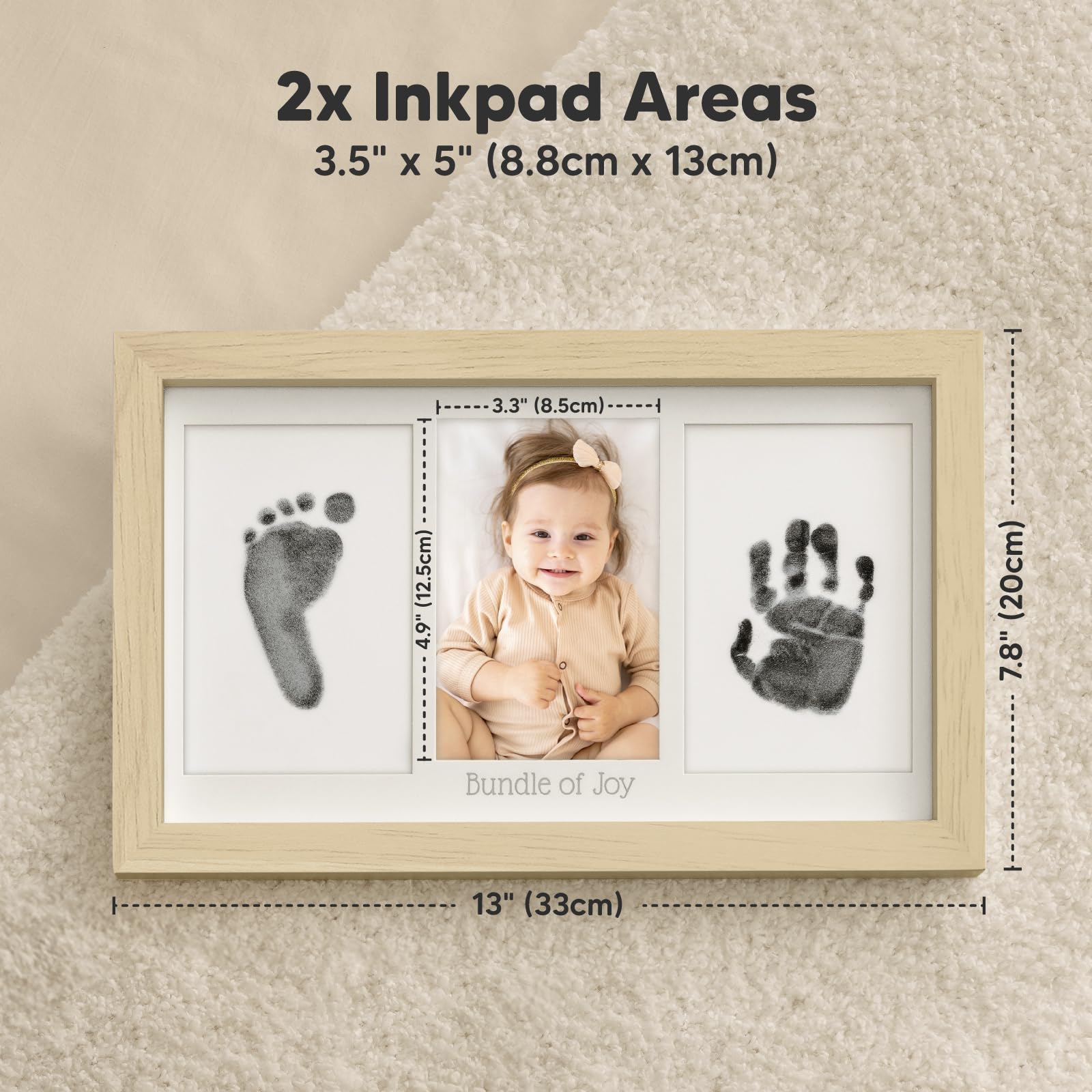 KeaBabies Frame with Clear Glass showcases a keepsake