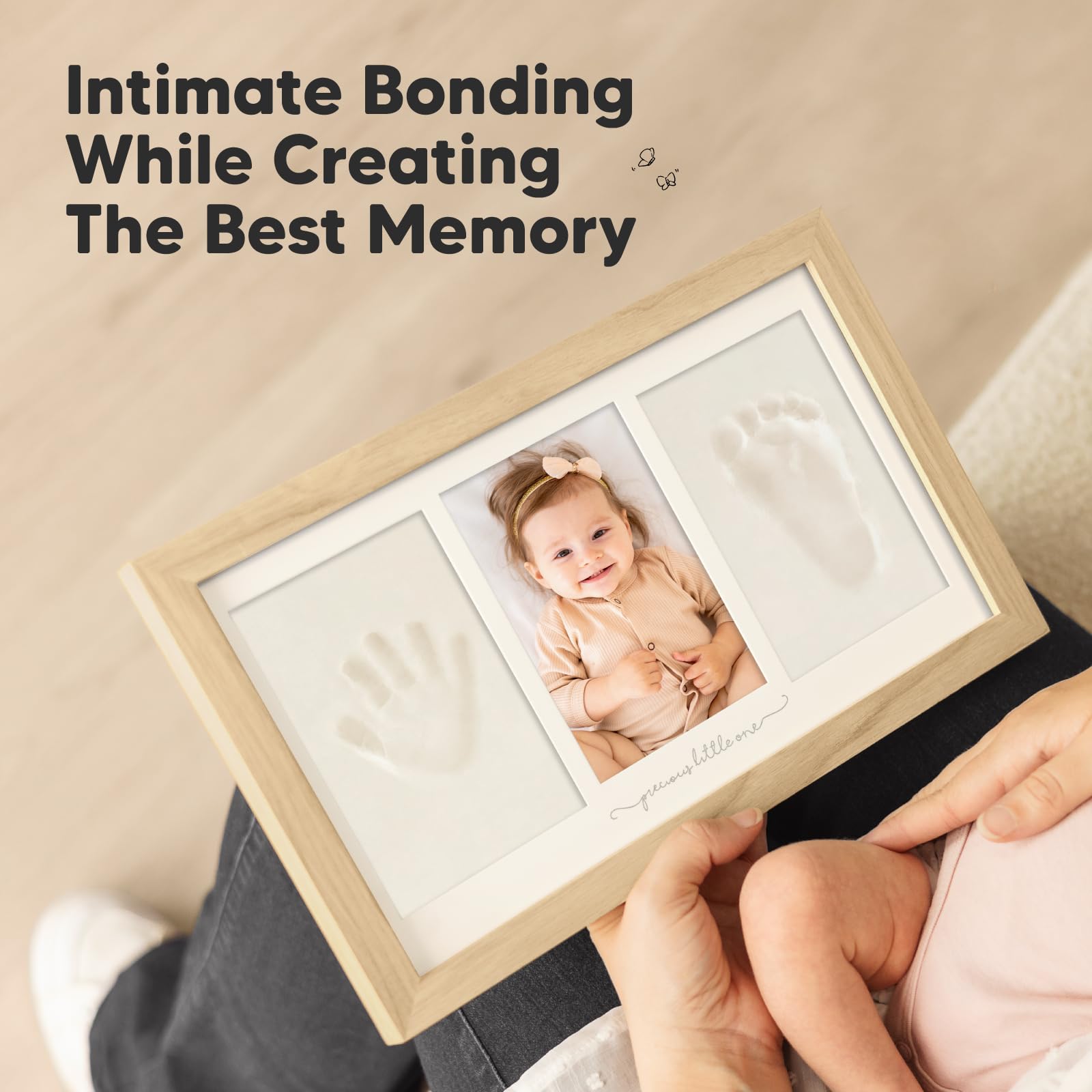 KeaBabies frame with real glass cover protects precious memories