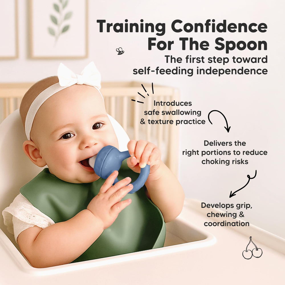 KeaBabies fruit feeder gender-neutral design appeals to all families during meals