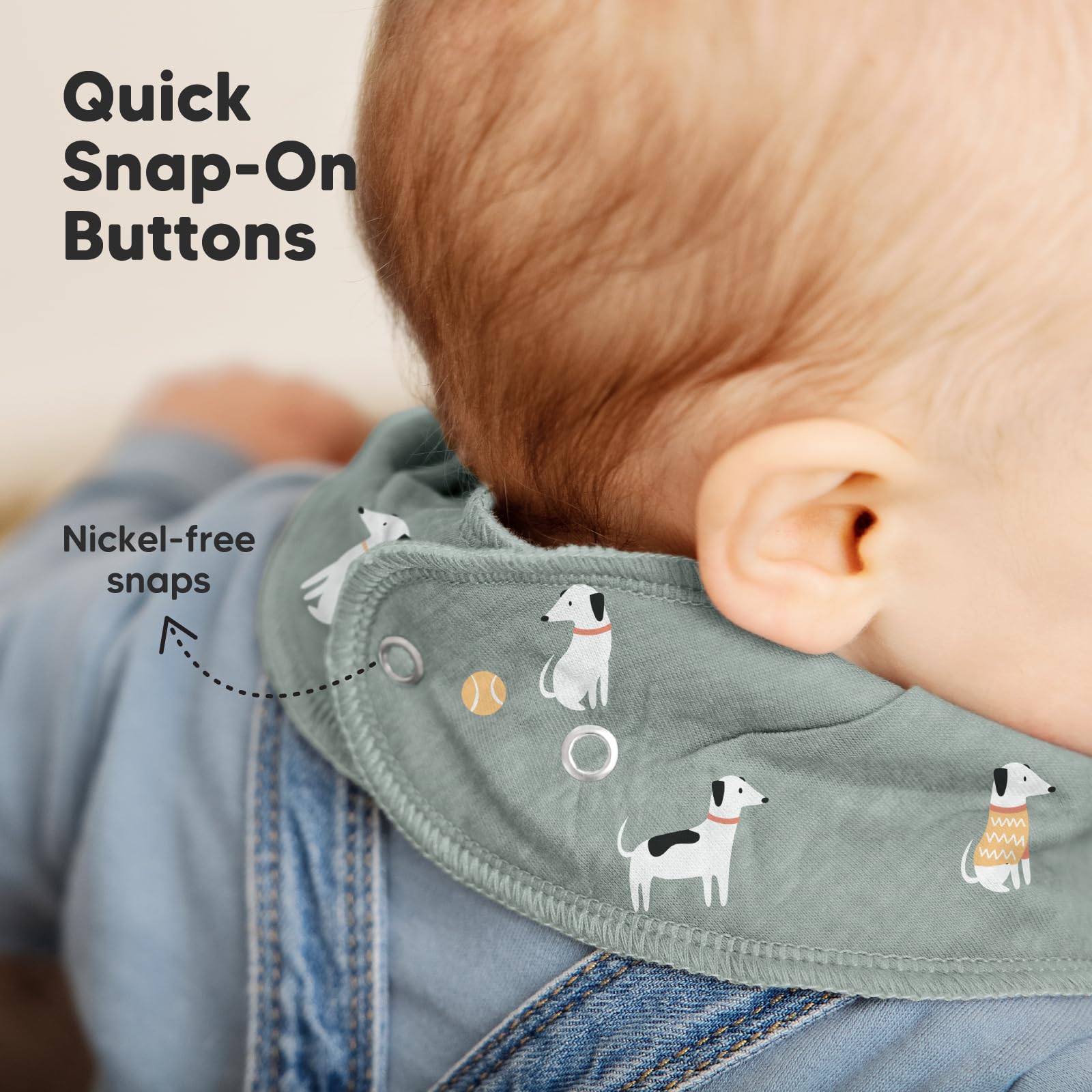KeaBabies gender-neutral bibs to coordinate outfits.