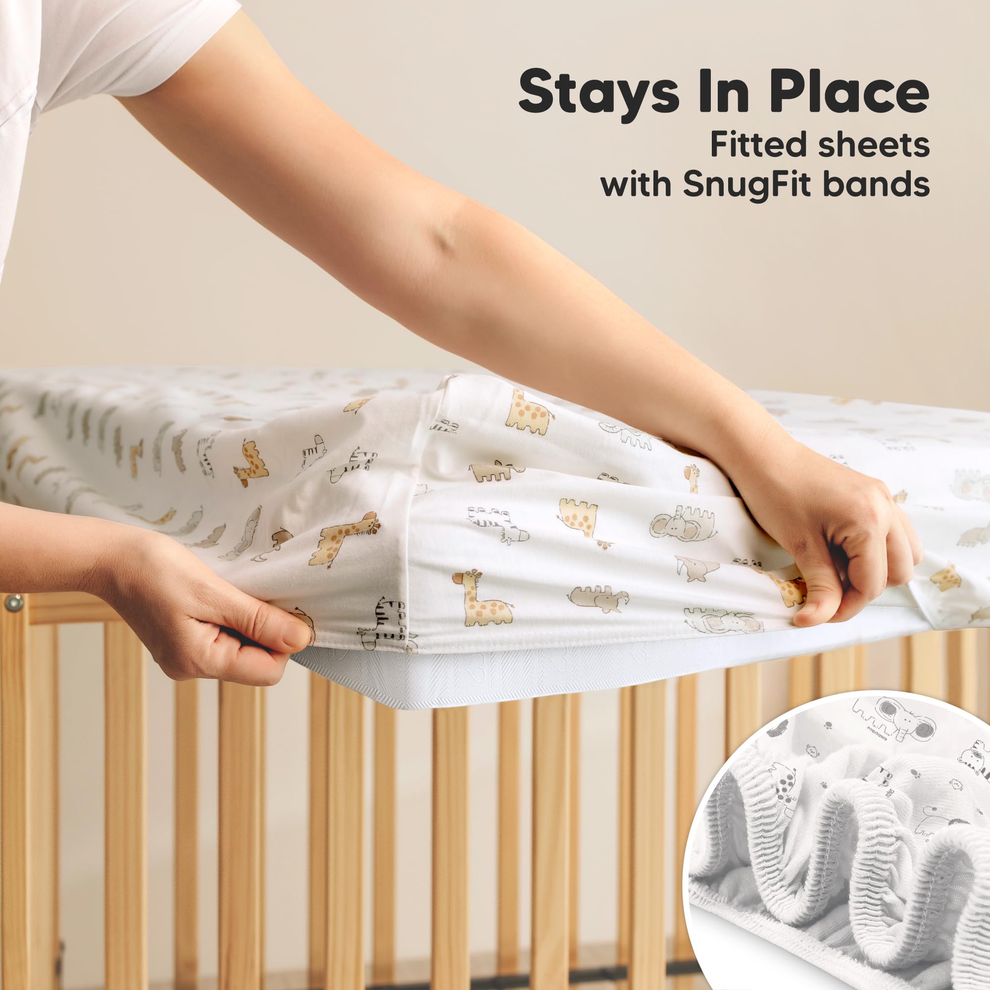KeaBabies gender-neutral design complements any nursery decor