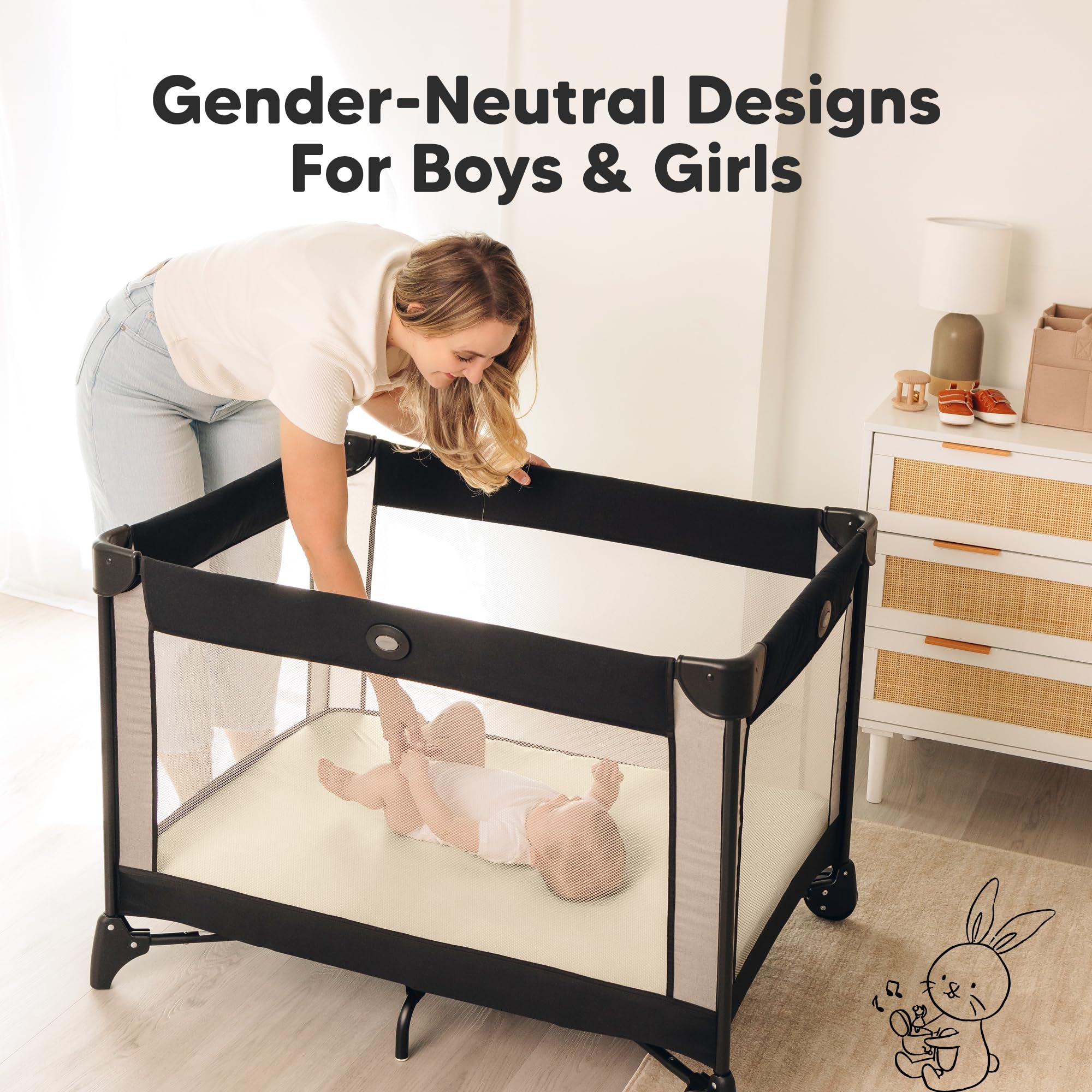 KeaBabies Bamboo mini sheet latte ideal for everyday naps