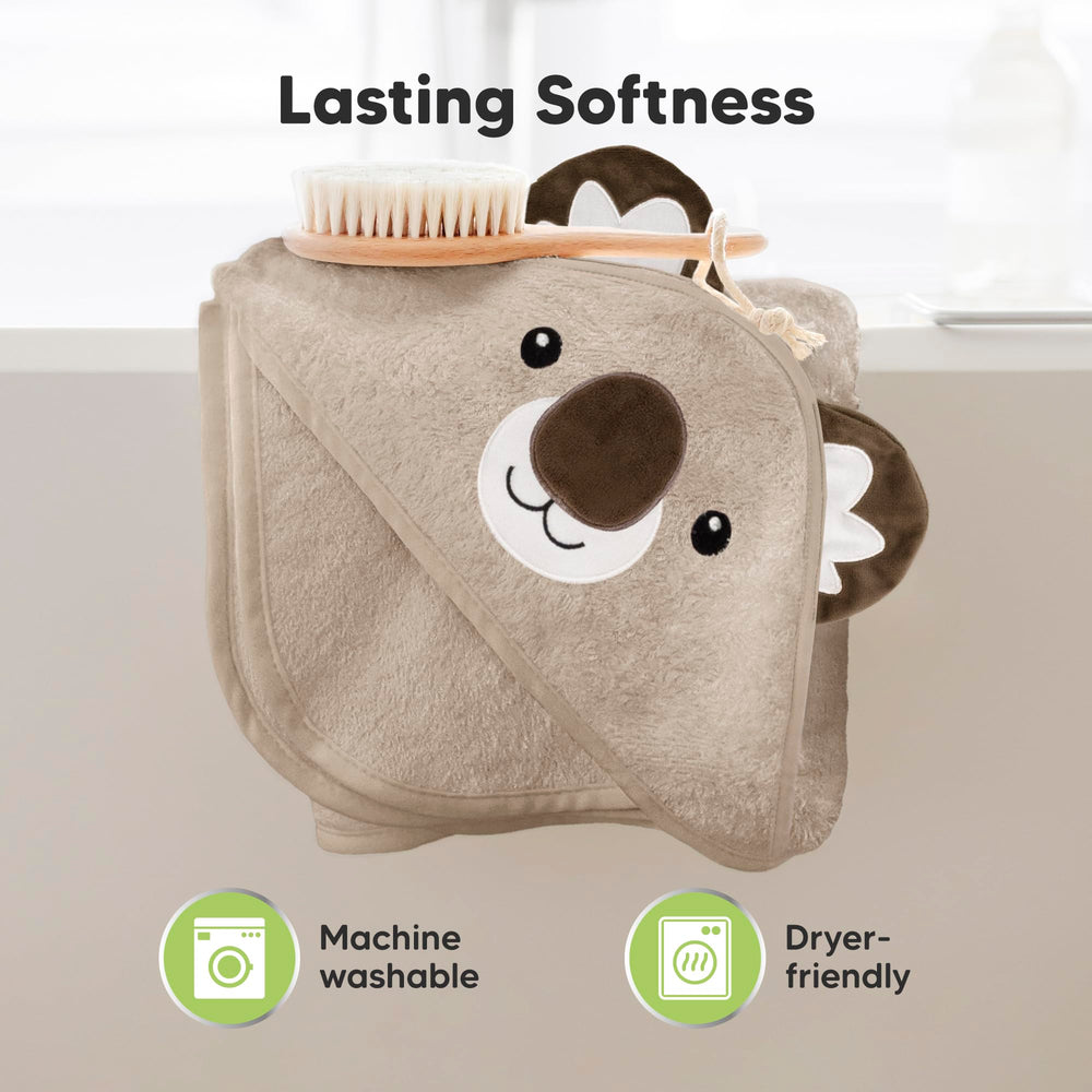 KeaBabies towel designed for sensitive skin care
