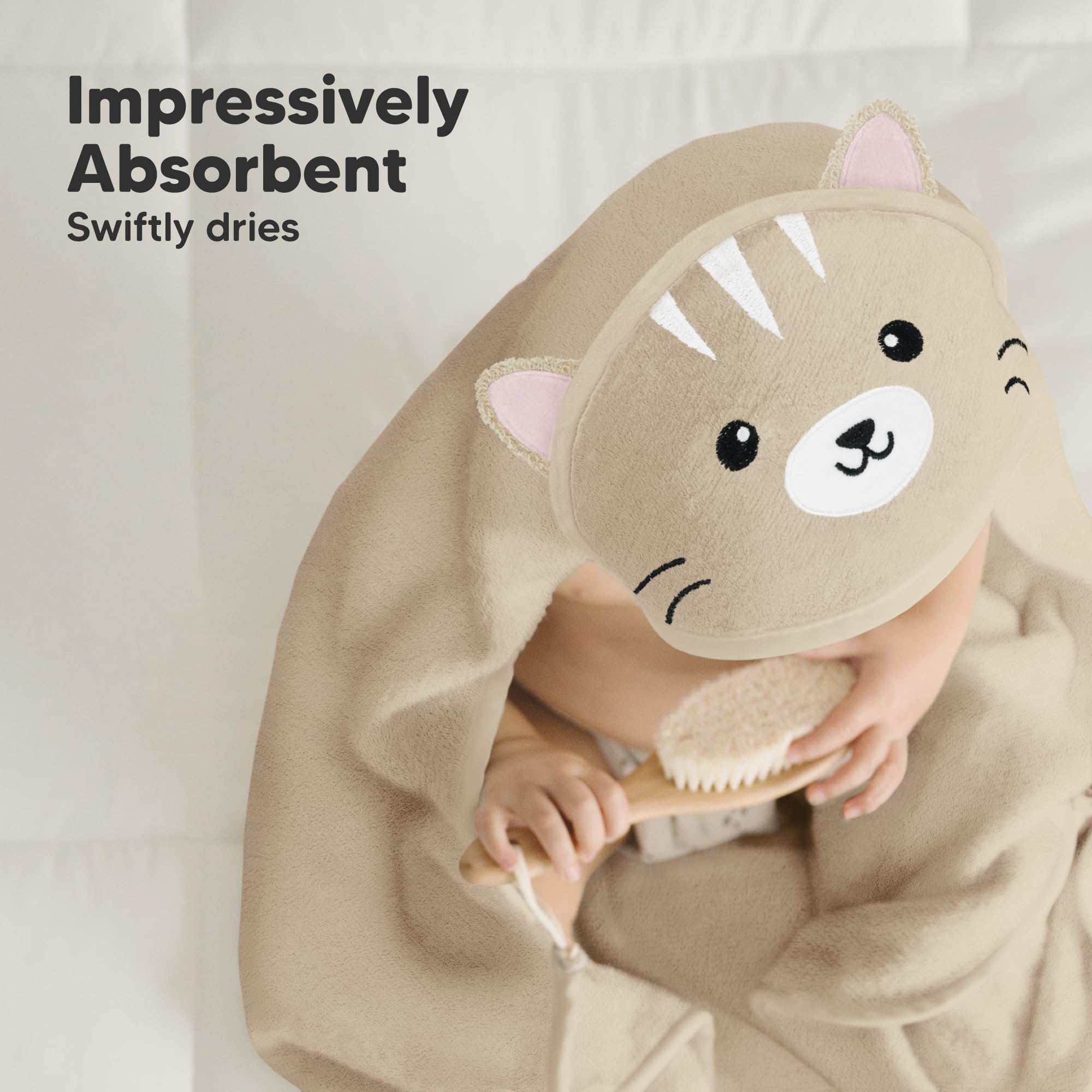 KeaBabies towel gentle on skin for daily bath time