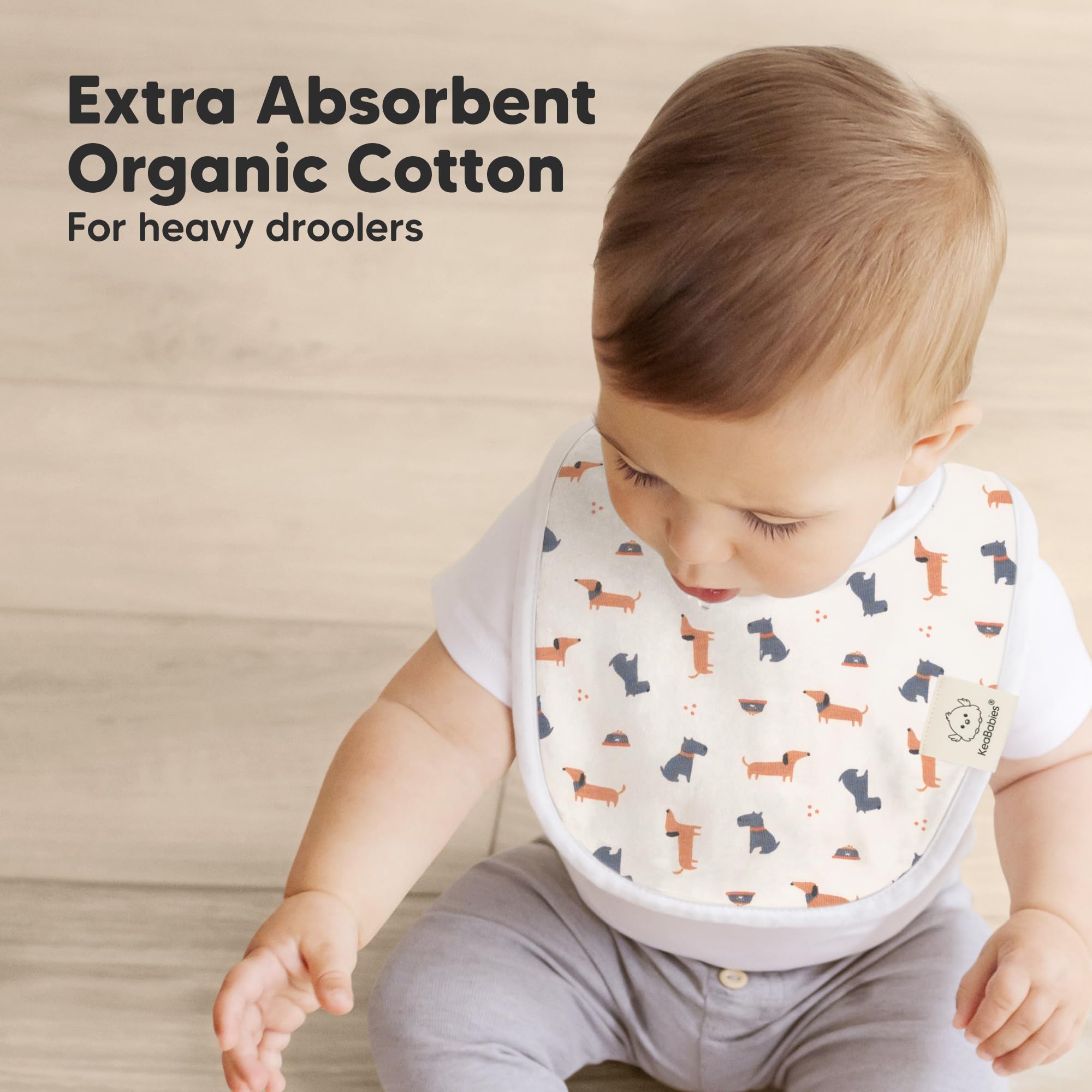 KeaBabies gift-boxed organic bib set for a thoughtful baby registry gift