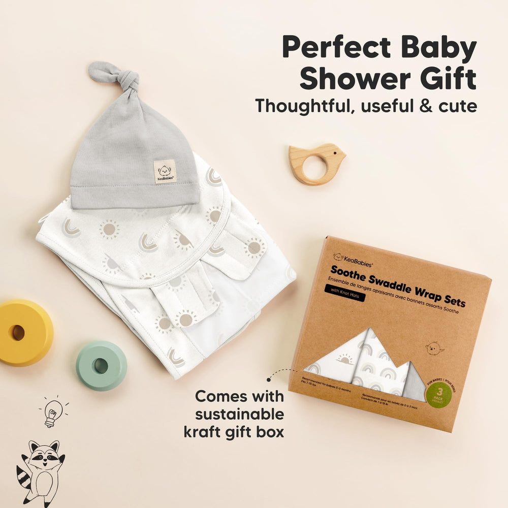 KeaBabies gift box packaging shot communicates ready-to-gift convenience