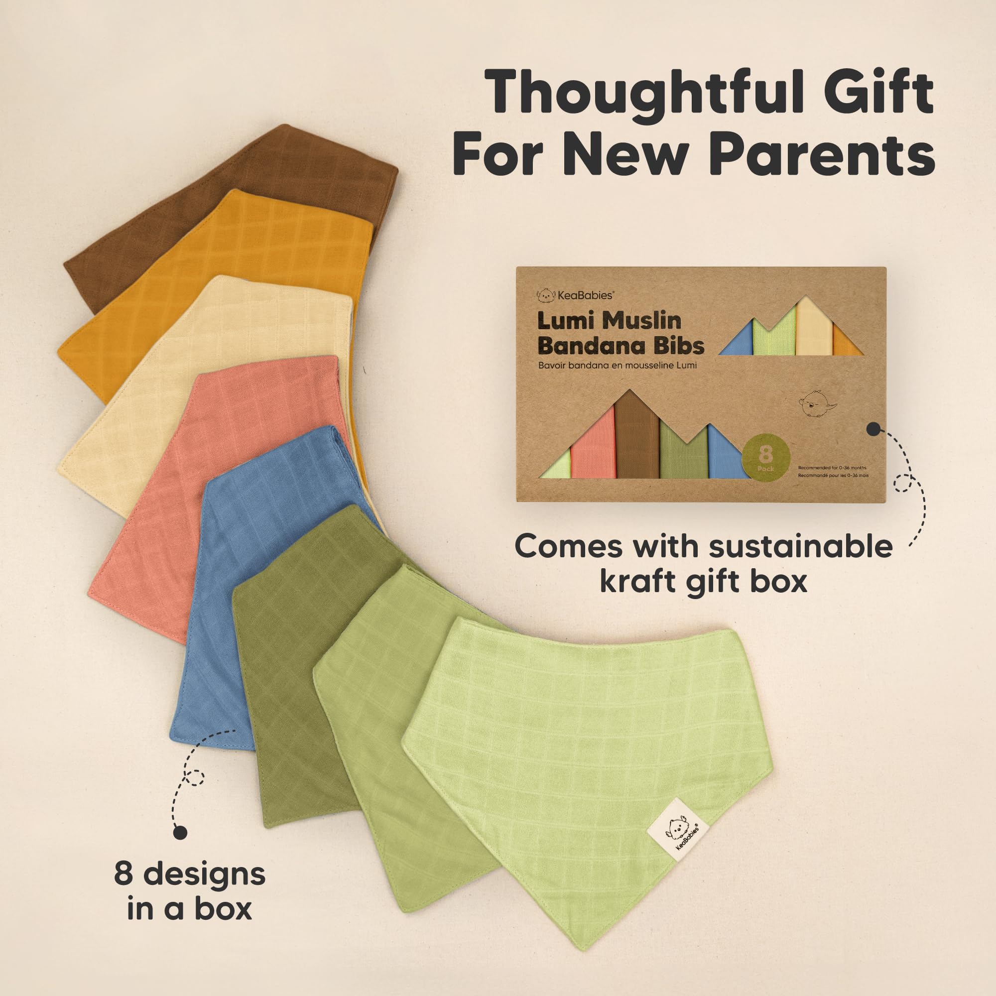 KeaBabies gift-ready packaging for baby showers and birthdays