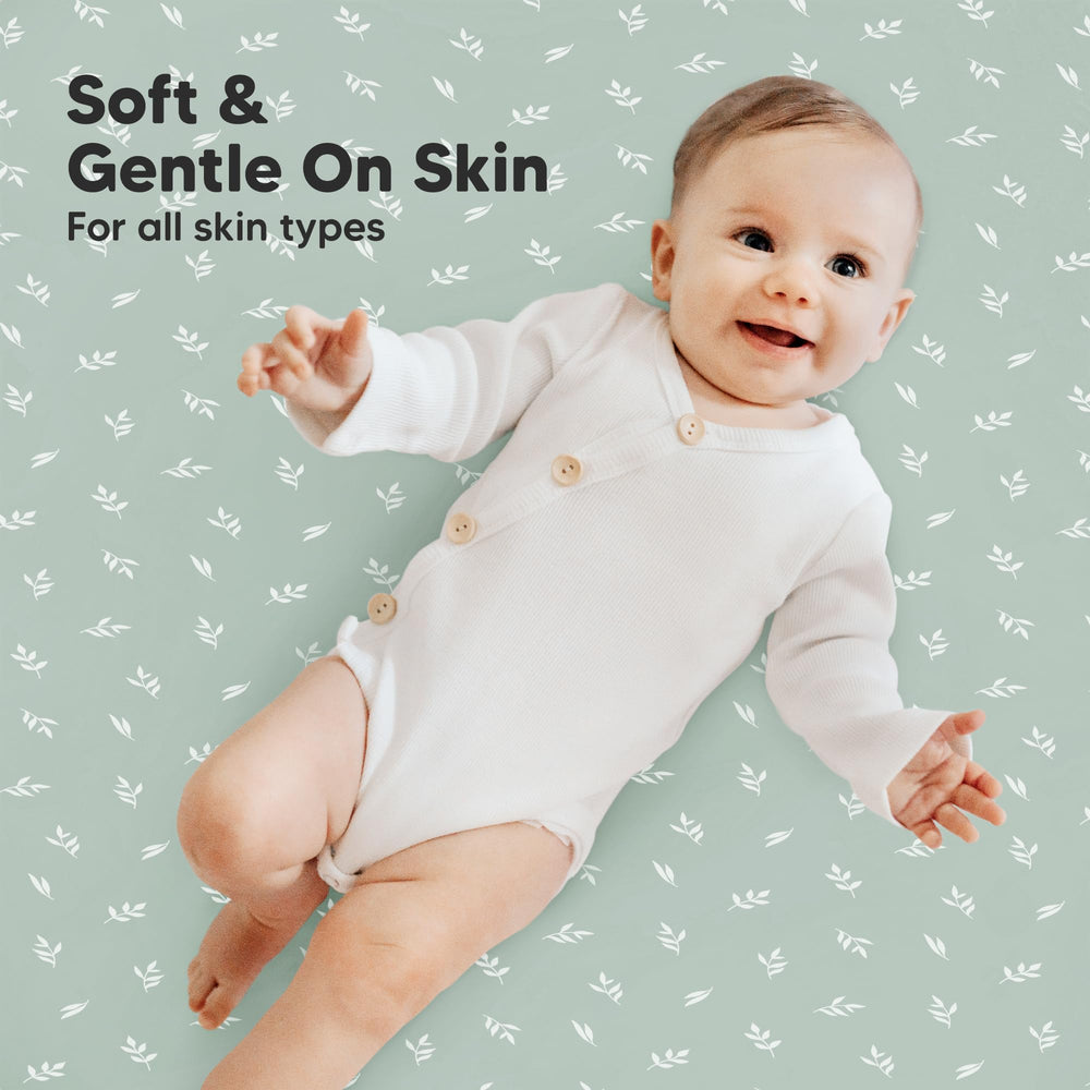 KeaBabies GOTS organic cotton texture emphasizing breathable baby sleep.