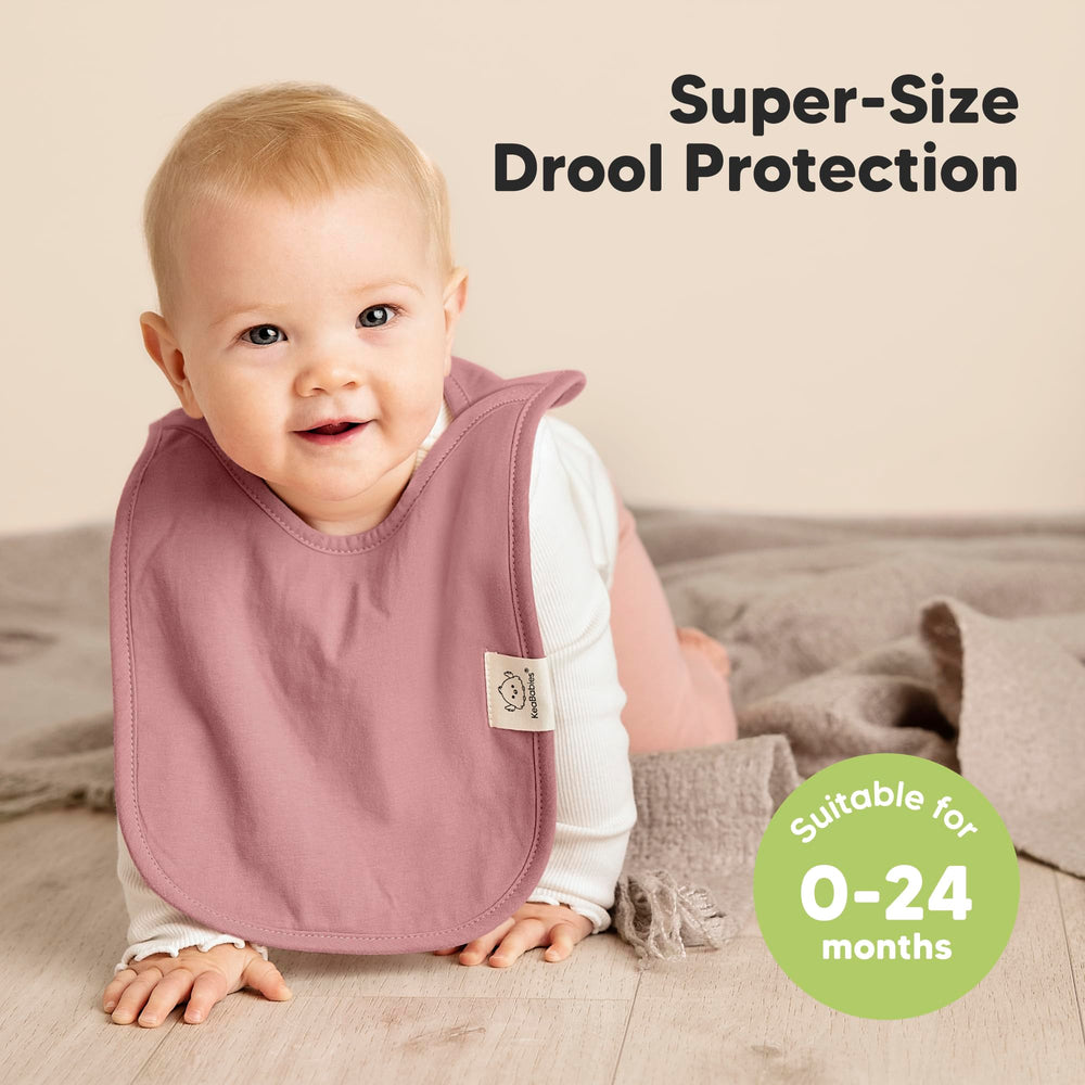 KeaBabies Hallo Baby Bibs absorbent organic cotton for sensitive skin.