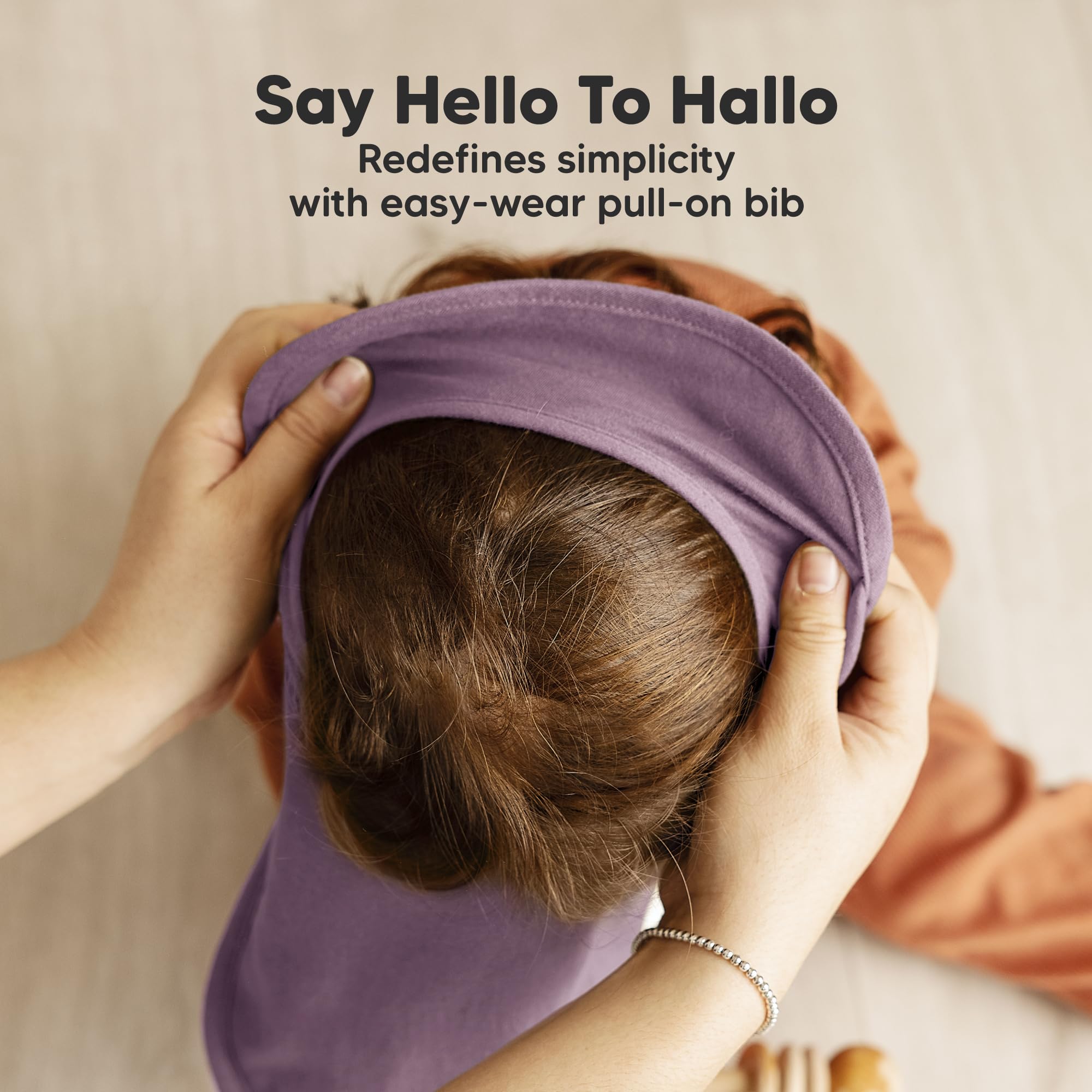 KeaBabies Hallo Baby Bibs close-up shows soft fabric and high absorbency.