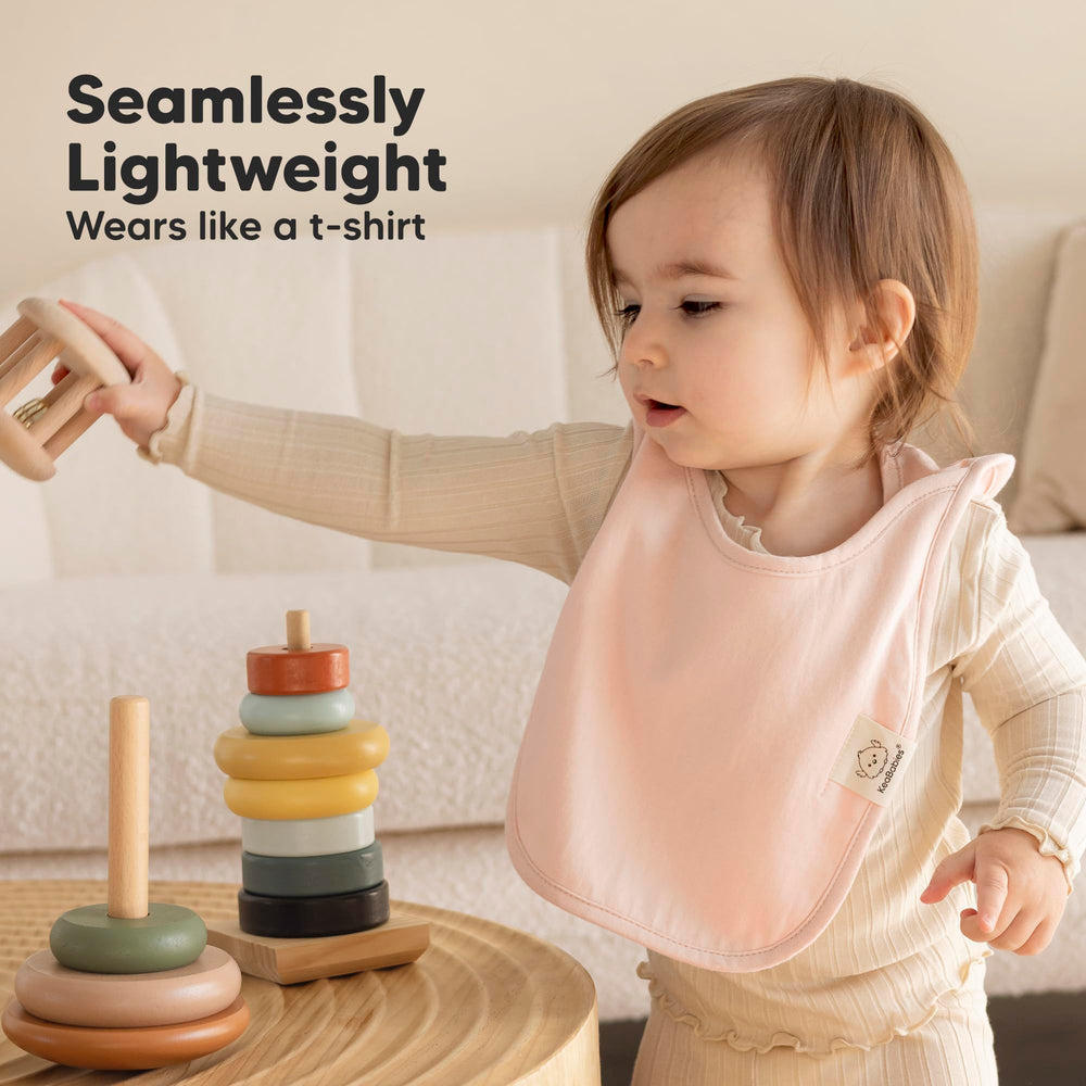 KeaBabies Hallo Baby Bibs protect clothing during meals and teething messes.