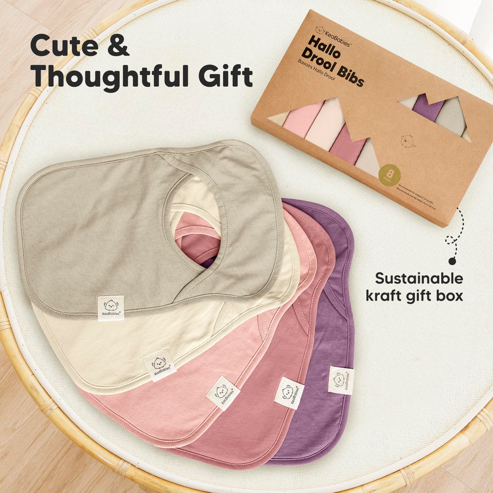 KeaBabies Hallo Baby Bibs easy on-off pullover design prevents fuss.