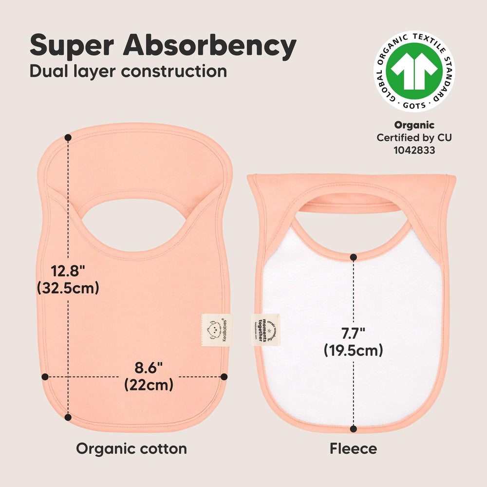 KeaBabies Hallo Bibs organic cotton GOTS fabric for gentle skin