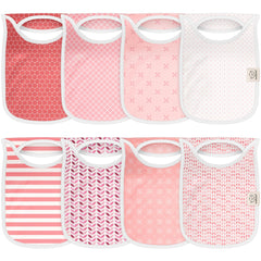 KeaBabies Hallo Bibs pullover design keeps drool away for all-day dryness.