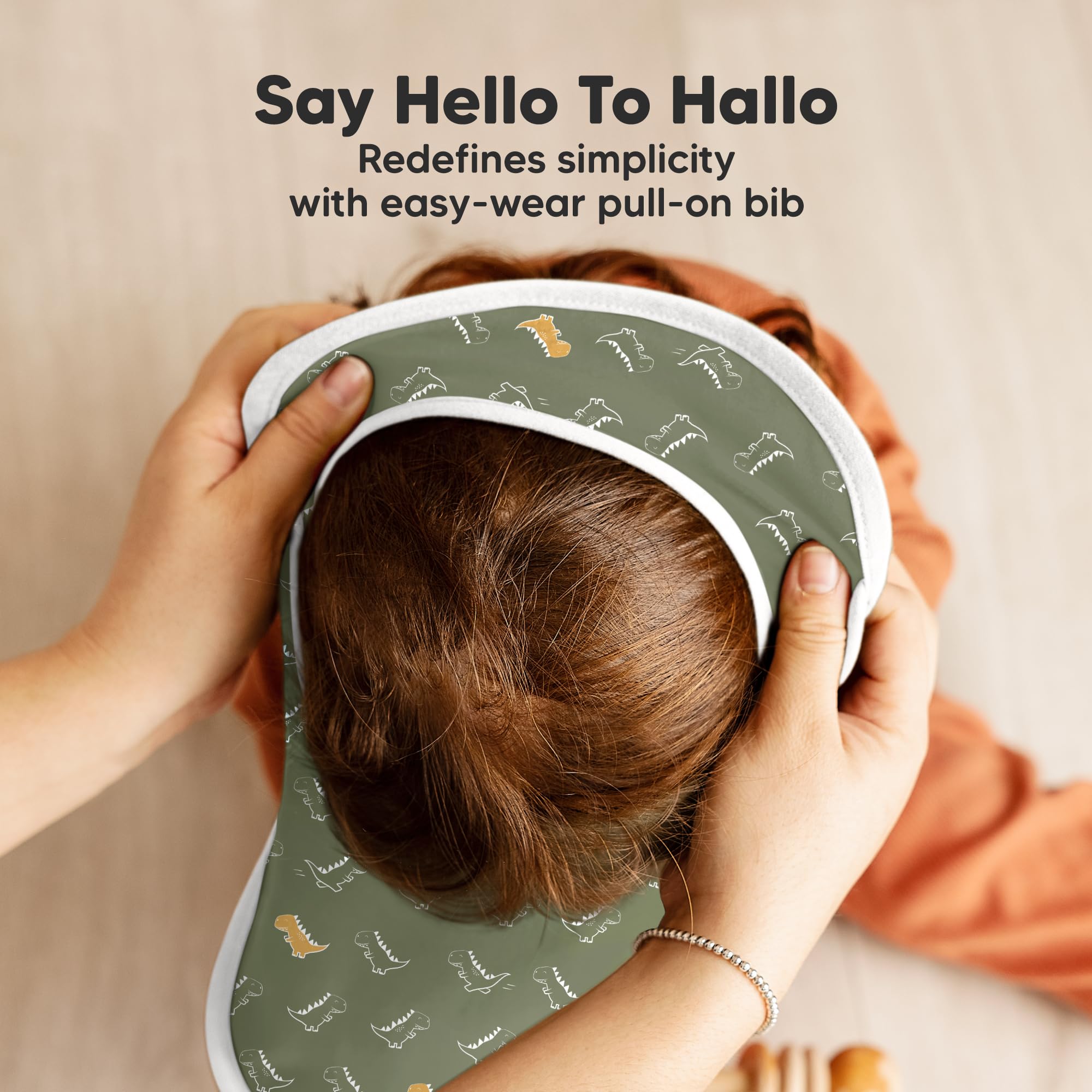 KeaBabies Hallo bib soft texture close-up suitable for sensitive skin.