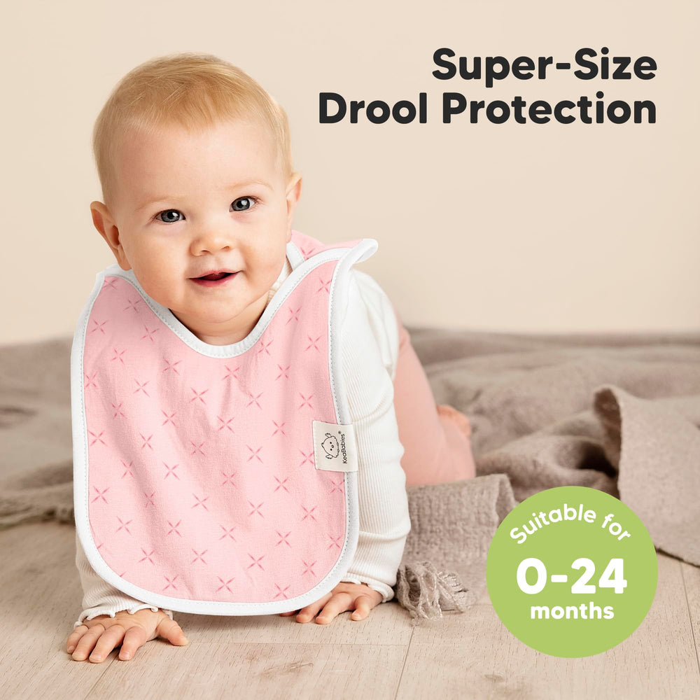 KeaBabies Hallo Bibs unisex colors coordinate outfits while absorbing spills.