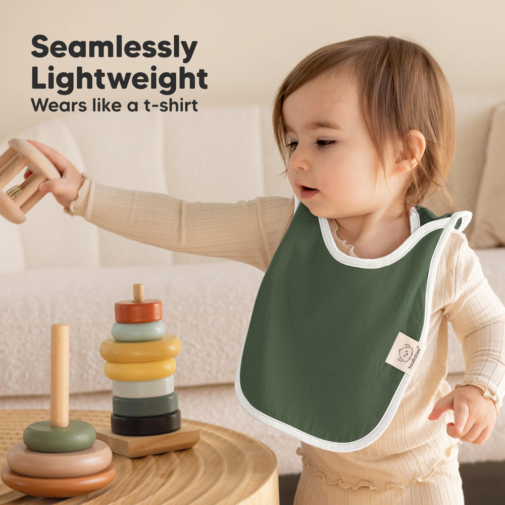 KeaBabies Hallo Baby Bibs color variety supports mix-and-match outfits.