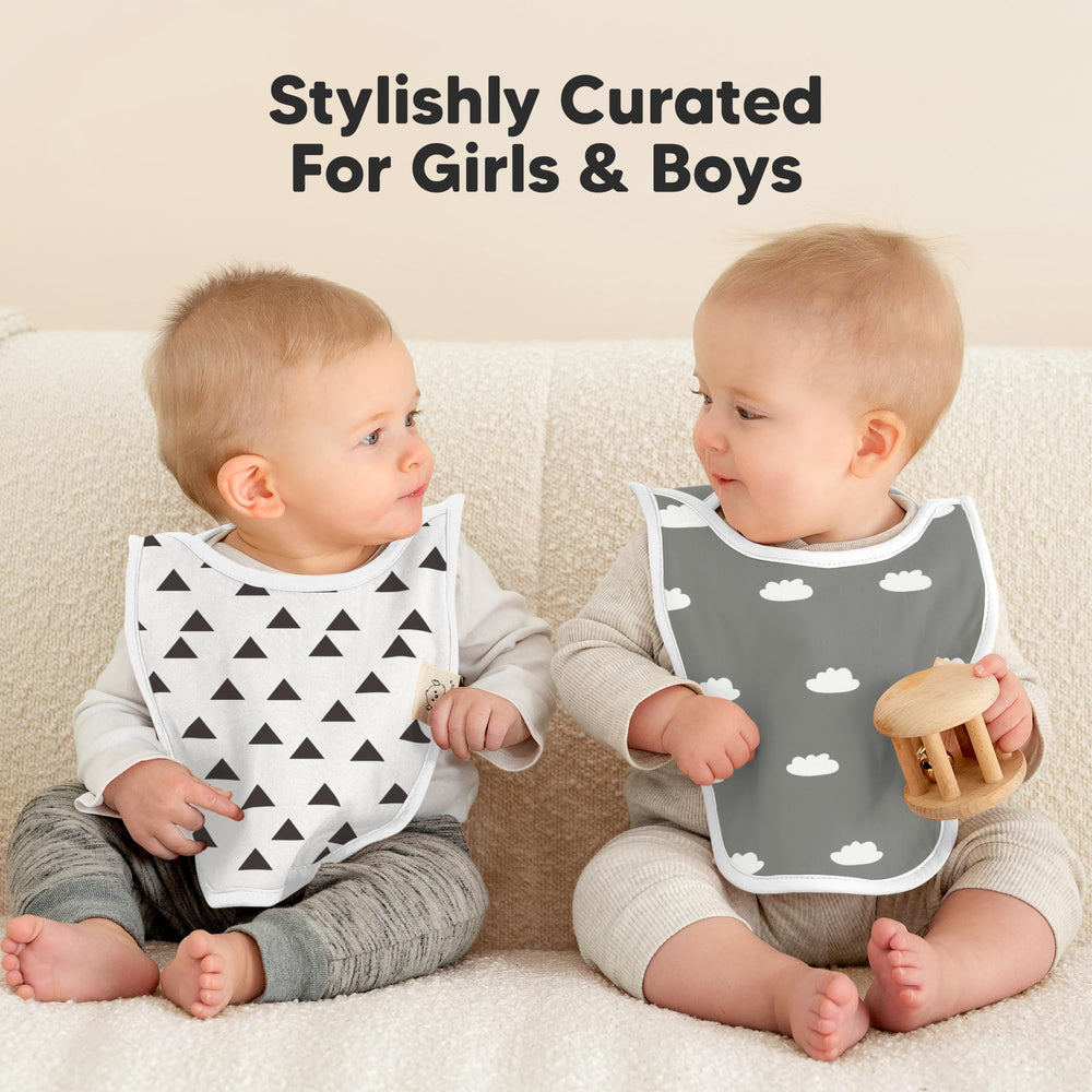 KeaBabies Hallo Baby Bibs gift-ready box makes newborn gifting easy.