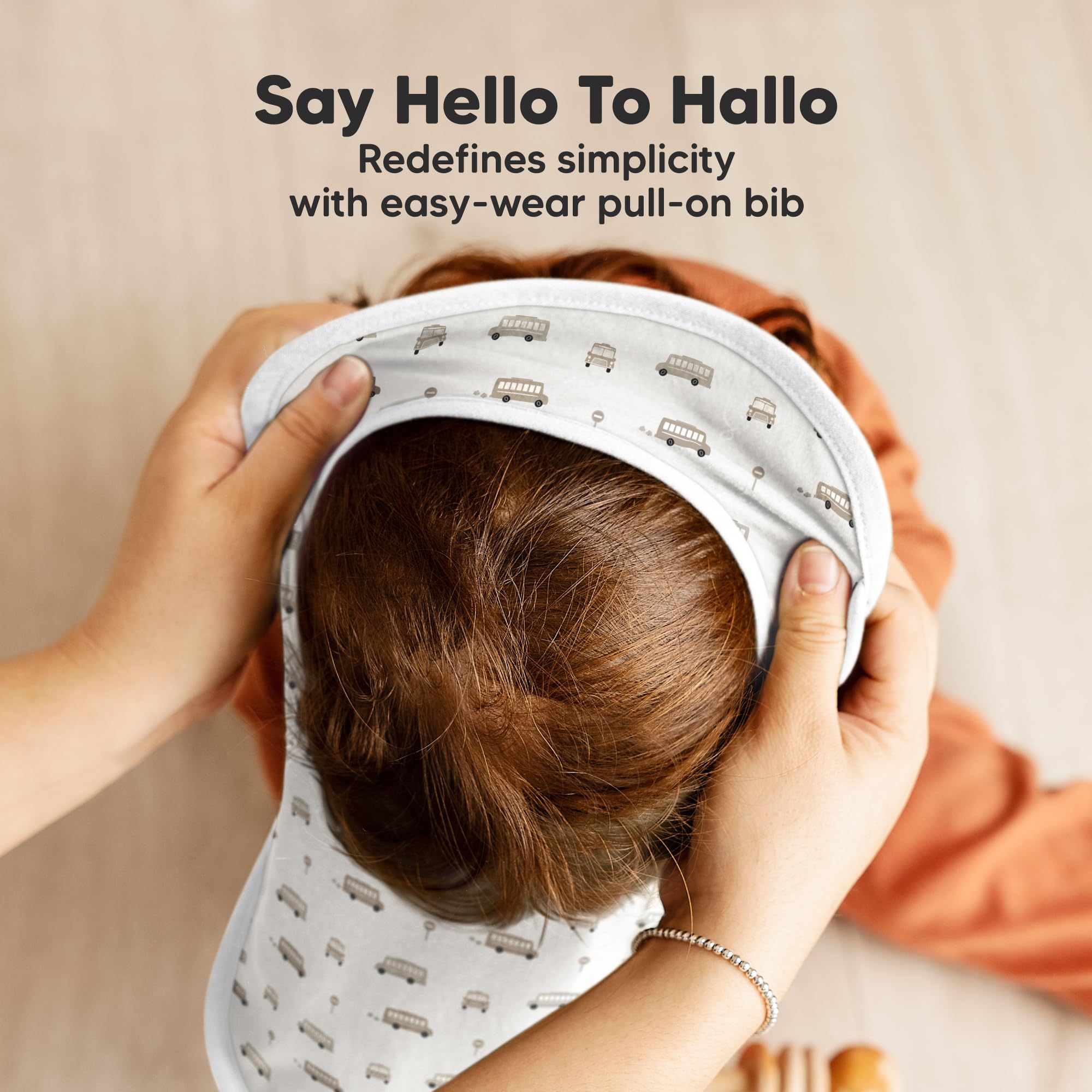 KeaBabies Hallo Baby Bibs water-resistant fleece backing helps keep clothes dry.