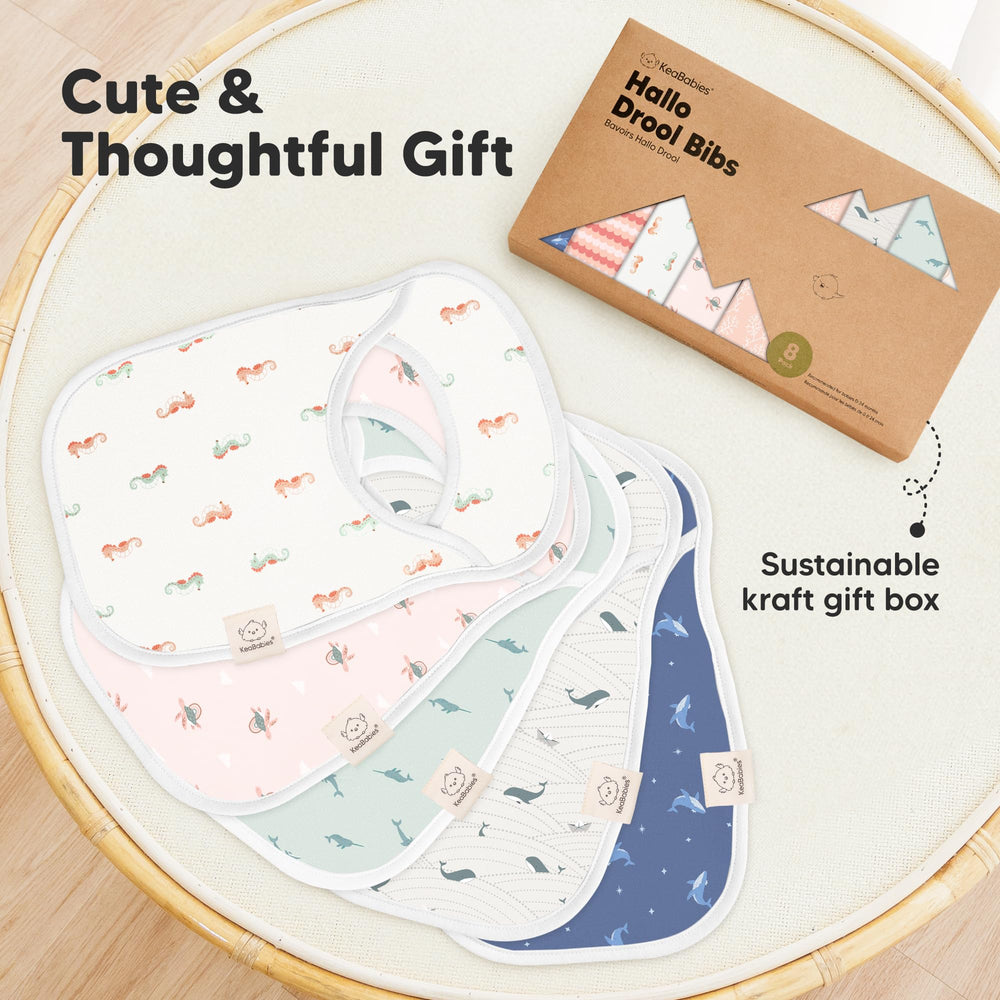 KeaBabies Hallo bib durable and washable for daily use.