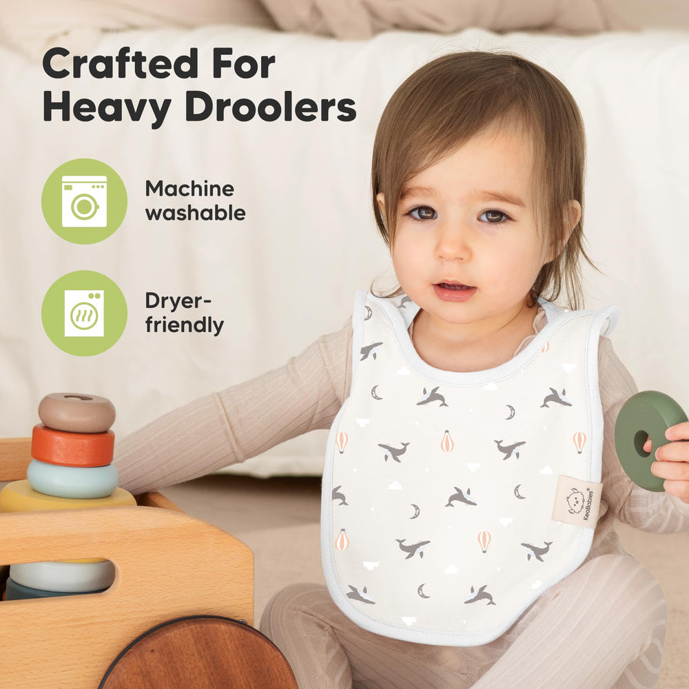 KeaBabies Hallo bib gift-ready box makes a thoughtful newborn gift.