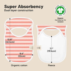 KeaBabies Hallo bib pullover design easy to wear during busy mornings.