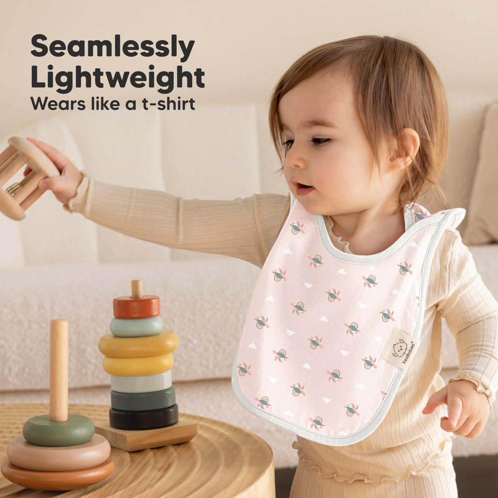 KeaBabies Hallo bib soft organic cotton suitable for sensitive skin.
