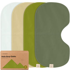 KeaBabies Hallo burp cloth folded for compact, everyday shoulder protection.
