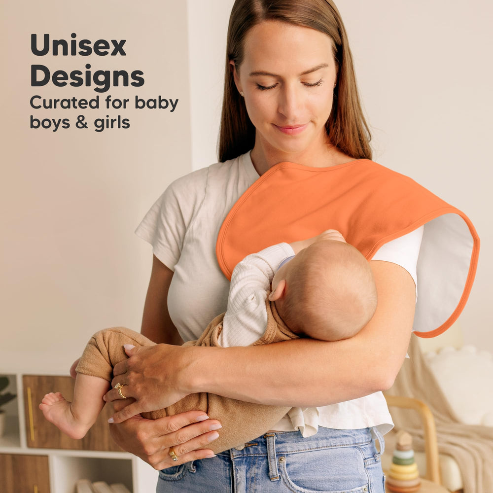 KeaBabies Hallo Burp Cloth gender-neutral design suits any outfit