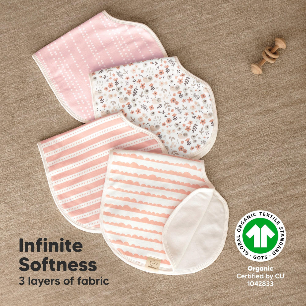 KeaBabies Hallo burp cloth machine washable and dryer-friendly for busy parents.