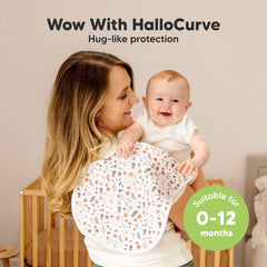KeaBabies Hallo burp cloth coverage shoulder-wide design for extended protection during feeds.