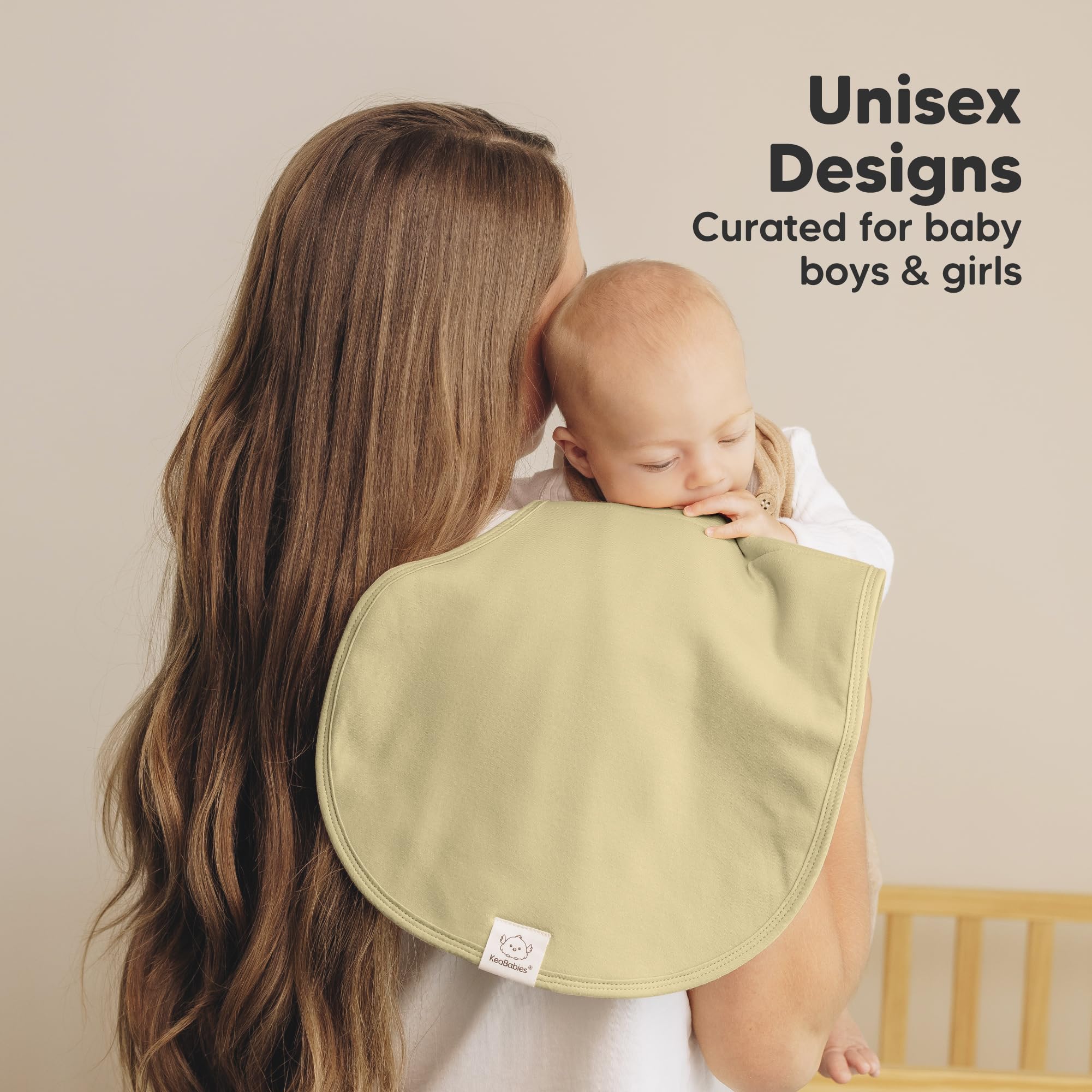 KeaBabies Hallo burp cloth being machine washed shows durable, easy-care performance.