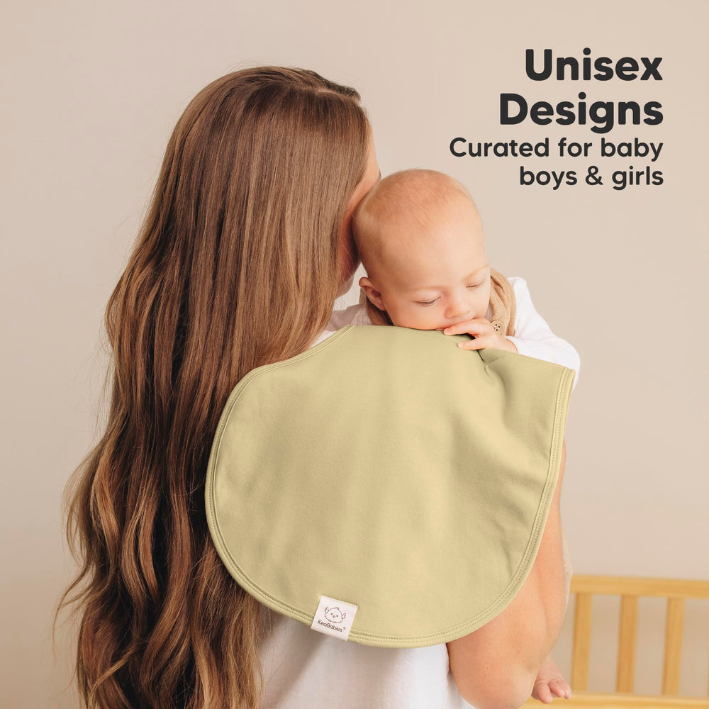 KeaBabies Hallo burp cloth being machine washed shows durable, easy-care performance.