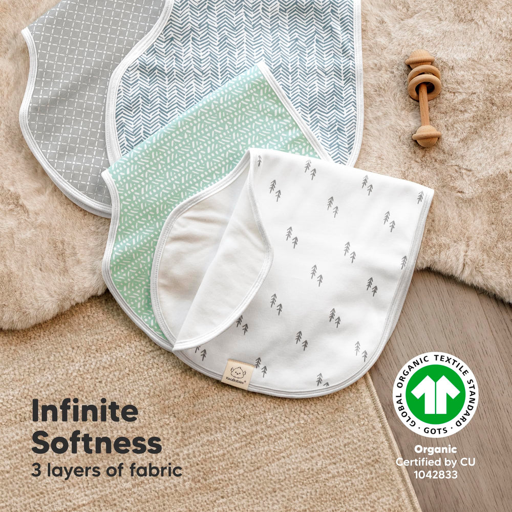 KeaBabies Hallo burp cloths gift pack is ready for baby showers and registries.